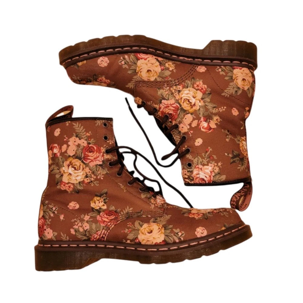 Dr Martins Victorian Floral Boots 11 - Picture 1 of 9